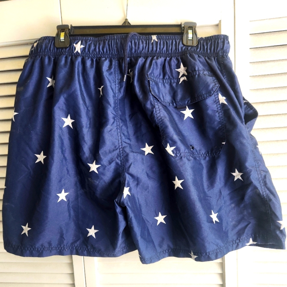 OP brand, Blue Star Patterned Swim Trunks